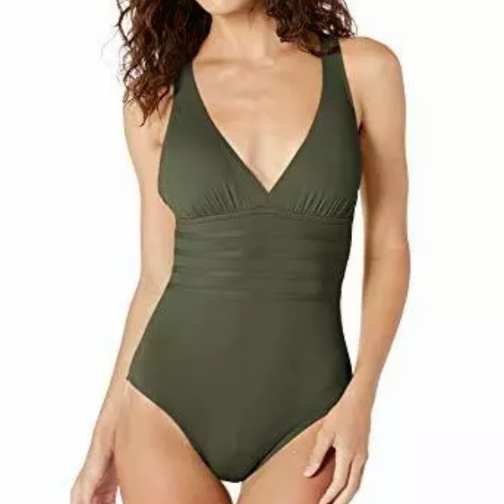 LA Blanca Island Goddess Cross Back One Piece
